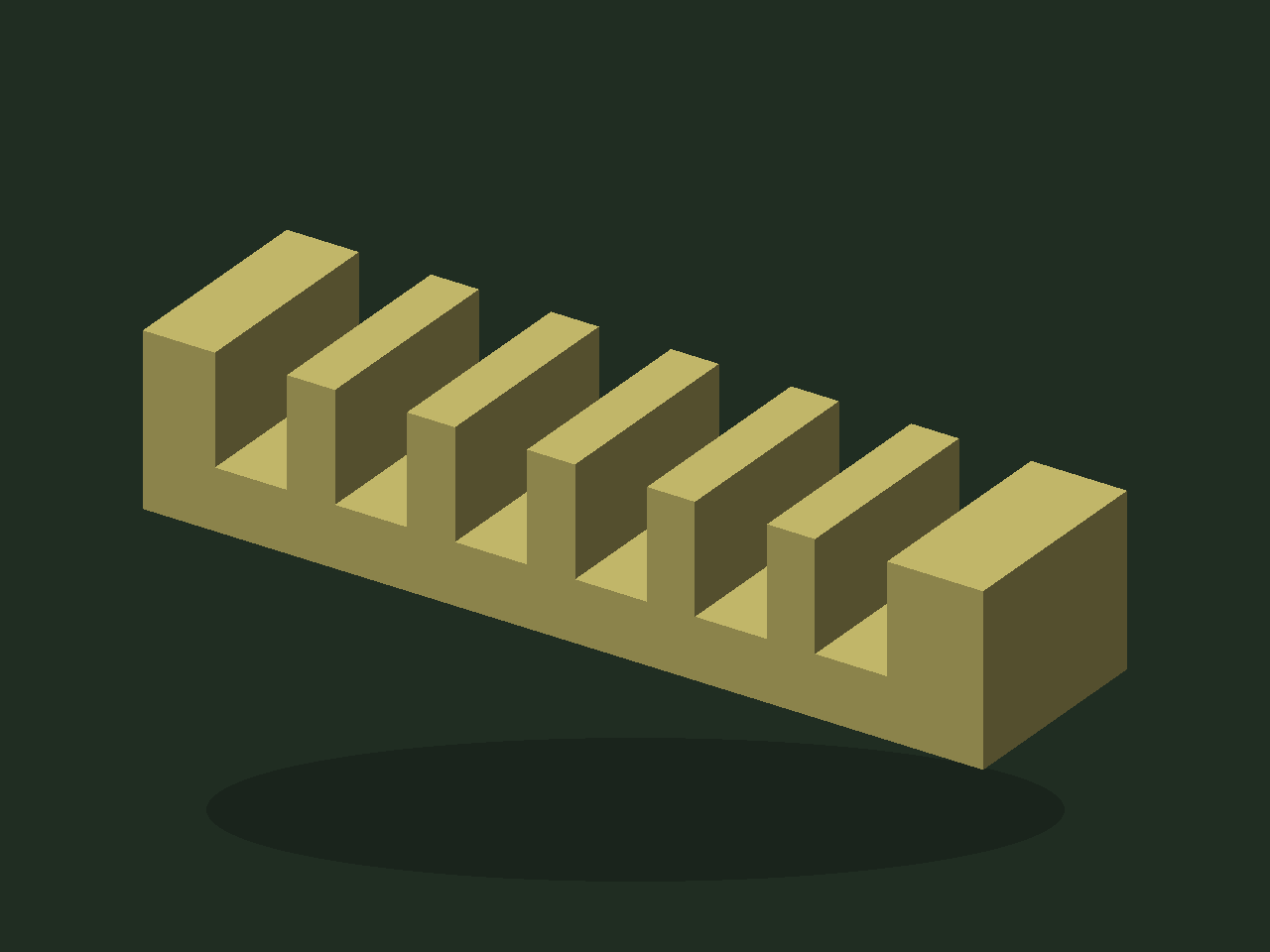 3D render of Open cable sorting comb