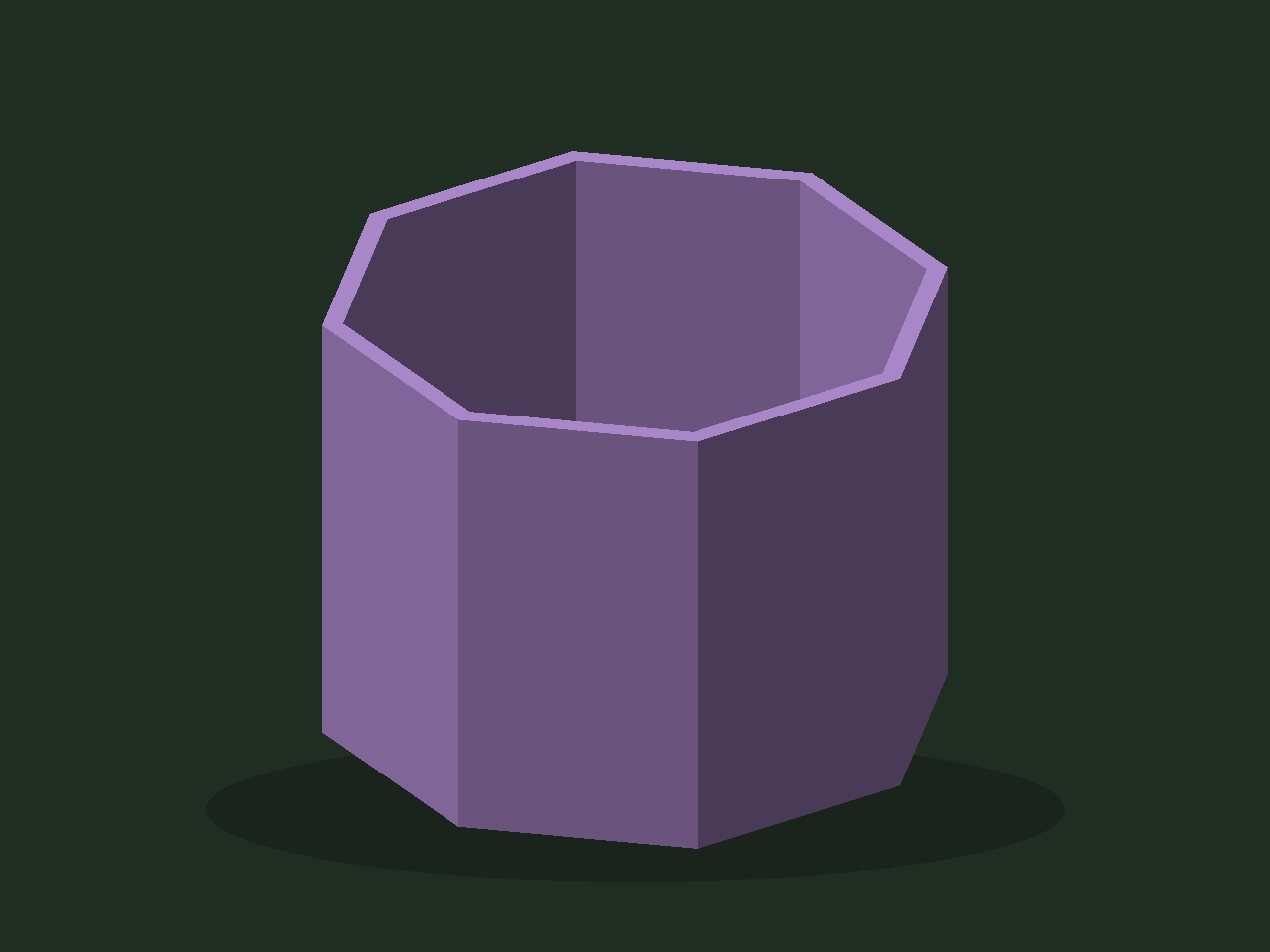 3D render of Facet planter